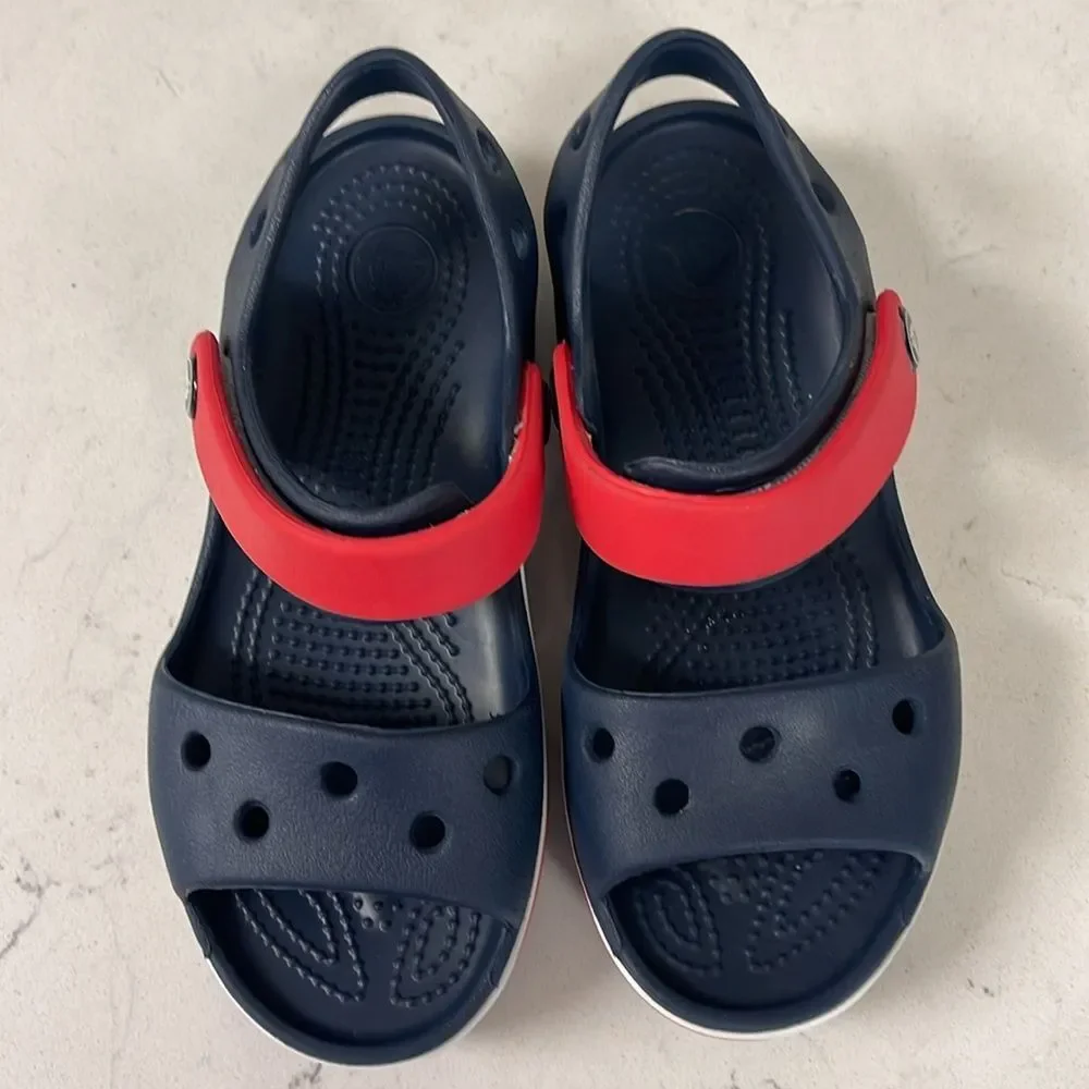 Toddler Crocband™ Cruiser Sandal Sandals Navy / Varsity Red Size 11